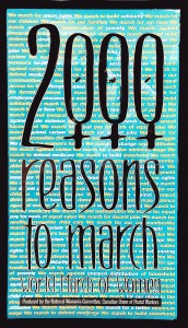 2000 reasons to march poster