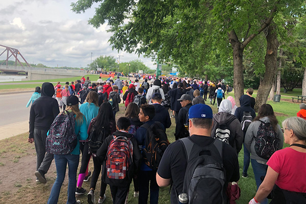 The Walk for Reconciliation has grown exponentially over four years, drawing many thousands of participants in 2019